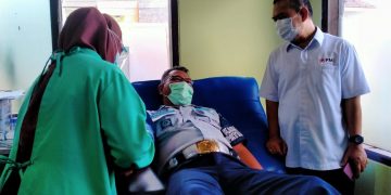 Hari Bhakti Pemasyarakatan ke-57, Puluhan Pegawai Lapas Paledang Donor Darah